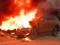 Çatalca'da yanan Opel elektrikli değilmiş!