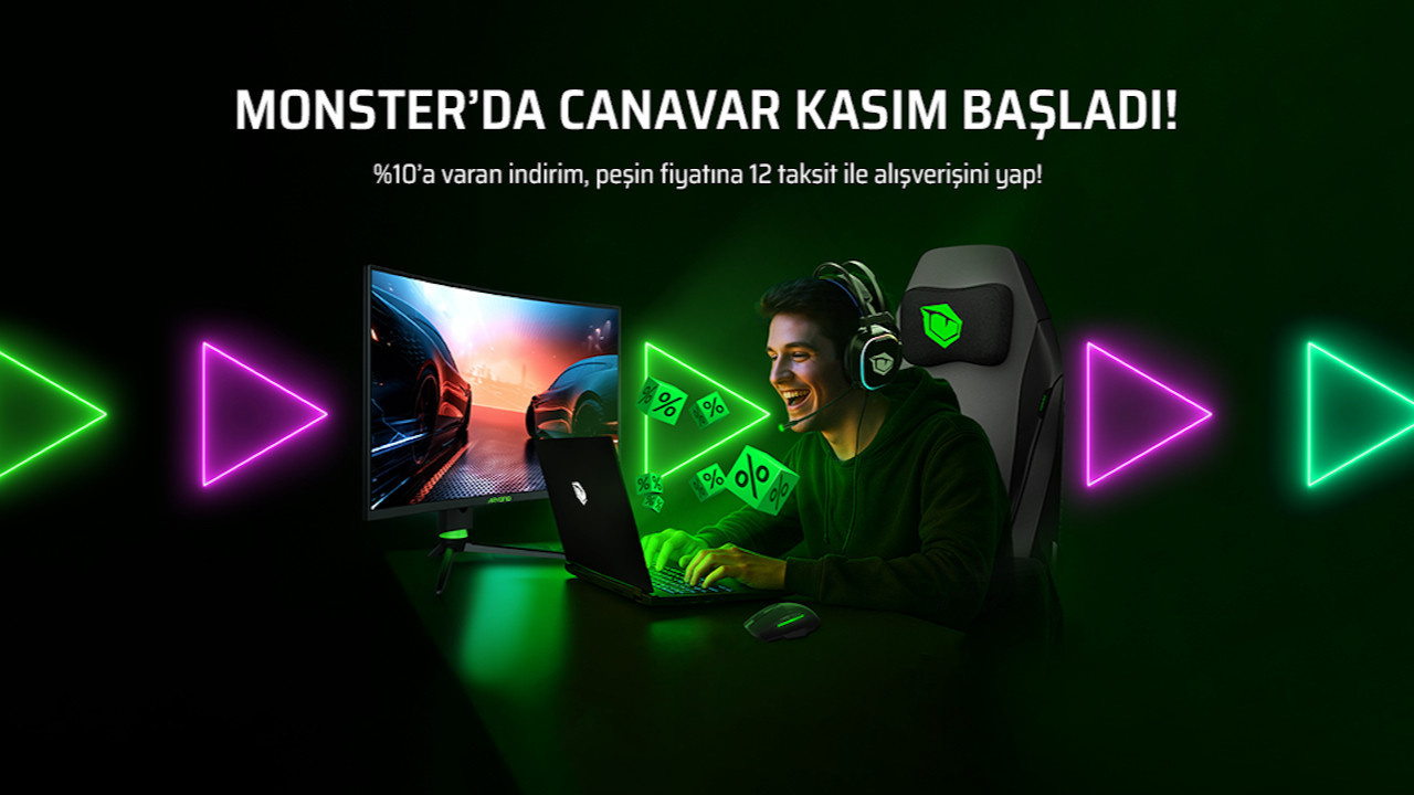 Kasım ayında Monster’dan canavar gibi indirim kampanyası