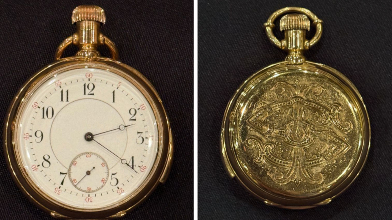 Titanic yolcusuna ait altın saati rekor fiyata satıldı