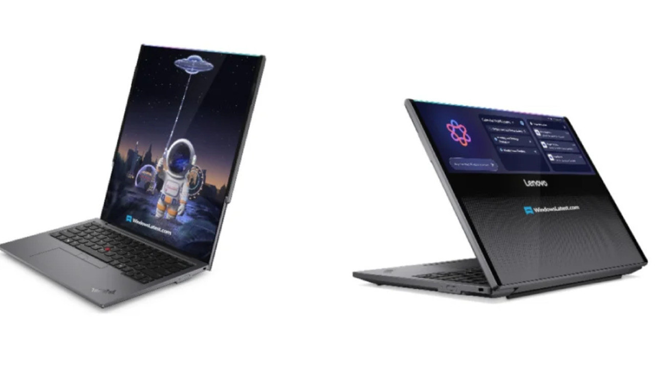 Lenovo’dan dikkat çeken konsept: dışa doğru açılan ekranlı ThinkPad Rollable XD