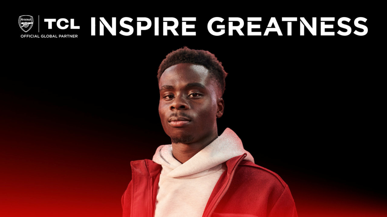 Arsenal'in yıldız futbolcusu Bukayo Saka, TCL'in yeni marka elçisi oldu