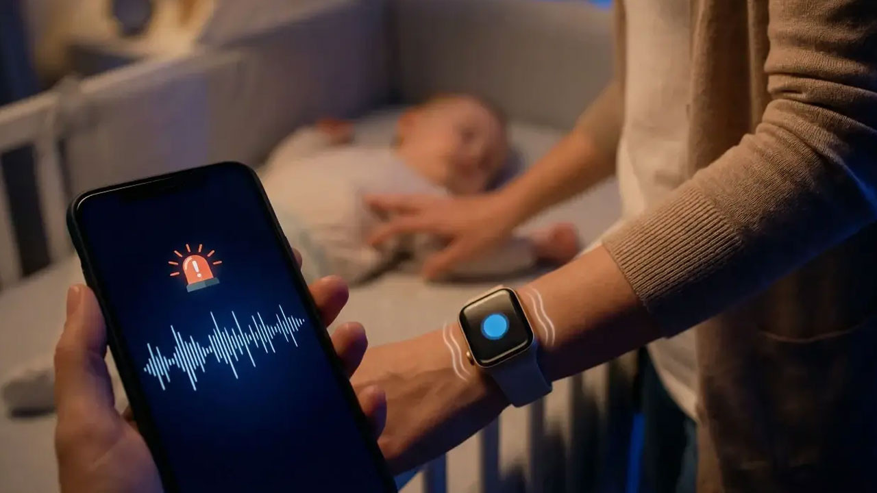 Bebek ağlamasını titreşime çeviren uygulama