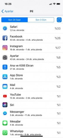 iOS 11'den sonra kısalan pil ömrü nasıl uzar? - Resim: 19