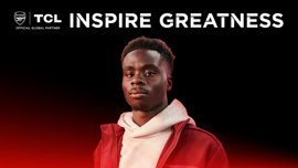 Arsenal'in yıldız futbolcusu Bukayo Saka, TCL'in yeni marka elçisi oldu