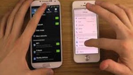 Samsung Galaxy S4 ve iPhone 5 iOS 7  inceleme