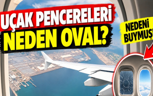 Uçak pencereleri neden oval? Nedeni doğrudan uçuş güvenliğiyle ilgili