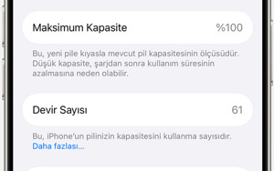 iPhone devir sayısı nedir, kaç olmalı?