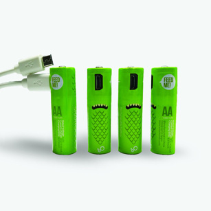 USB ile şarj edilebilen piller Türkiye'de! - Resim : 2