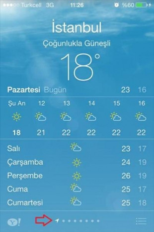 iOS 7'de hava durumu düzenleme - Resim: 8