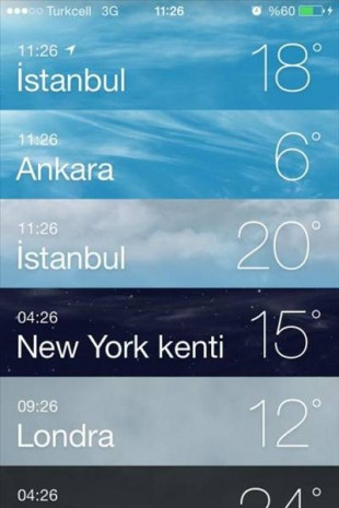 iOS 7'de hava durumu düzenleme - Resim: 9