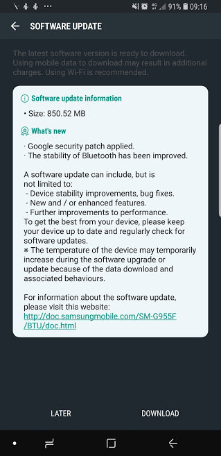 Galaxy S8 ve Galaxy S8+ için Android Oreo beta 4 yayınlandı - Resim : 1