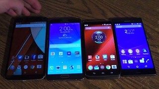 Nexus 6, Galaxy Note 4, Droid Turbo ve Xperia Z3 boyut karşılaştırması [video]