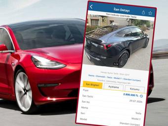 Bakanlıktan ikinci el Tesla ilanına 325 bin lira ceza
