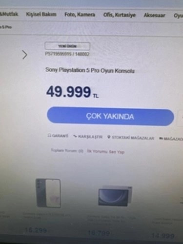 PlayStation 5 Pro Türkiye fiyatı sızdırıldı - Resim : 1