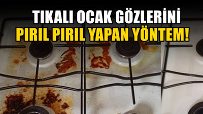 Gözden KaçmasınTıkalı ocak gözlerini açan yöntem! Pırıl pırıl oluyor, kararma yok oluyor ve daha iyi yanıyorYemek taşmaları ve biriken yağlar zamanla ocak gözlerinin tıkanmasına, alevin düzensiz yanmasına ve metal parçaların kararmasına neden olabiliyor.
