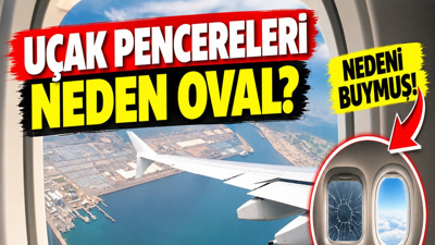 Uçak pencereleri neden oval? Nedeni doğrudan uçuş güvenliğiyle ilgili