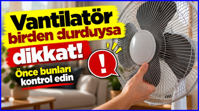 Vantilatör açılıyor ama pervane dönmüyor mu? Nedeni bu parça olabilir