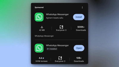 Sahte WhatsApp uygulaması Google Play'de 500 bin indirmeyi aştı