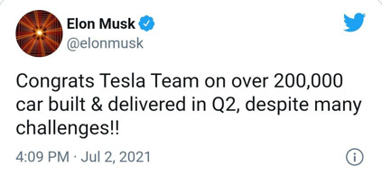 Tesla, 2021 yılının 2. çeyreğinde kendi rekorunu kırdı - Resim : 2