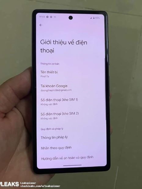 Pixel 7a bu kez gerçek tasarımıyla görüntülendi - Resim : 1