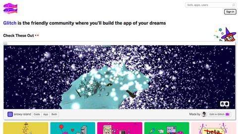 Glitch ile siz de kendi uygulamalarınızı oluşturun