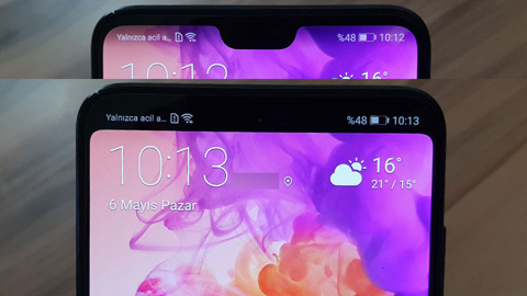 Huawei P20 Pro'da çentik nasıl kapatılır?