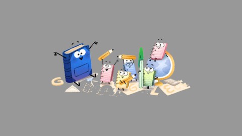 Google'dan okulun ilk günü için Doodle!