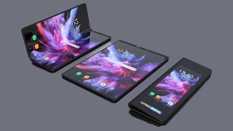 Katlanabilir Samsung telefon görüntülendi