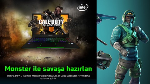 Monster bilgisayar alana oyun hediyeli kampanya