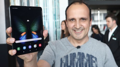 Samsung Galaxy Fold elimizde (video)