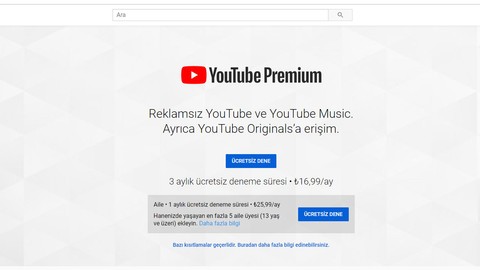 YouTube Premium Türkiye'de kullanıma açıldı!