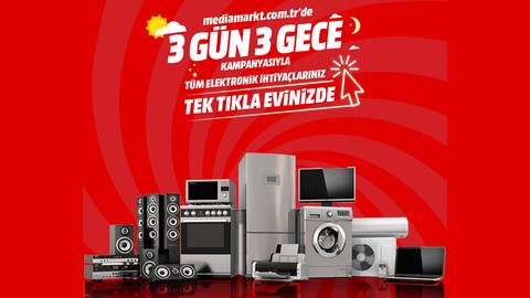 mediamarkt.com.tr’de 3 Gün 3 Gece Kampanyası