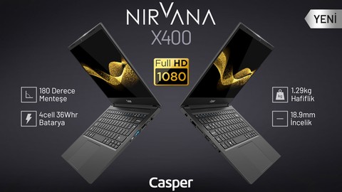 Yeni nesil iş bilgisayarı: Casper Nirvana X400