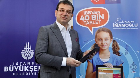 İmamoğlu müjdeledi! İstanbul'da öğrencilere bedava tablet dağıtılacak!