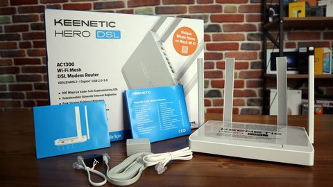Kablosuz ağlara bu cihazla hükmedin: Keenetic Hero DSL AC1300