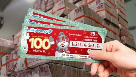 Milli Piyango yılbaşı ikramiyesi 120 milyon TL!