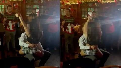 Çaylak polis amirine kucak dansı yaptı! Sosyal medya sallandı