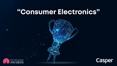 Casper web sitesine mükemmellik ödülü