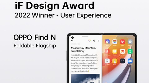 OPPO Find N, iF Tasarım Ödülleri'nde İki Ödülün Sahibi Oldu