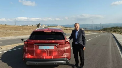 Cumhurbaşkanı Erdoğan TOGG'u test etti!