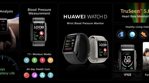 Huawei Watch D global pazarlara geliyor!