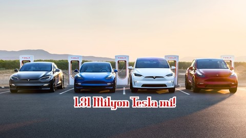 Tesla yememiş içmemiş araba satmış: 1.31 milyon satış!
