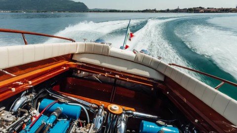 V12 ile çalışan Lamborghini tekneye yakından göz atalım