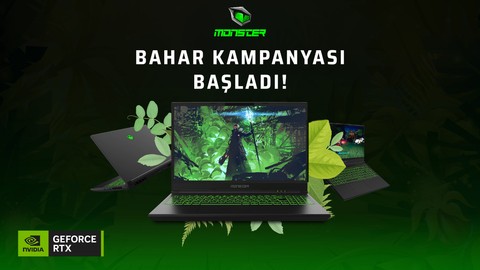 Monster Notebook’un NVIDIA GeForce RTX 30 serisi GPU'lu modellerinde bahar indirimleri başladı