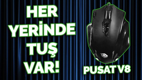 Pusat V8 Mouse incelemesi: Her yerinde tuş var!