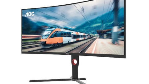 AOC'den yeni kavisli oyun monitörü CU34G2XP/BK ile dikkatleri üzerine çekti