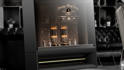 LG'nin DukeBox'ı, vakum tüp ses sistemini şeffaf OLED ekranın ardına yerleştiriyor.
