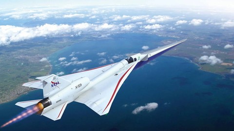 NASA'nın X-59 uçağı süpersonik hızlara minimal ses patlamasıyla ulaşıyor