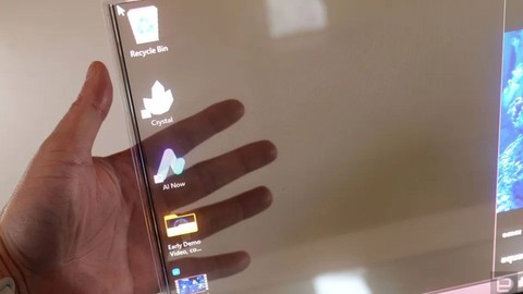 Lenovo'nun Şeffaf MicroLED Ekranlı İlk Laptop Projesi: Crystal