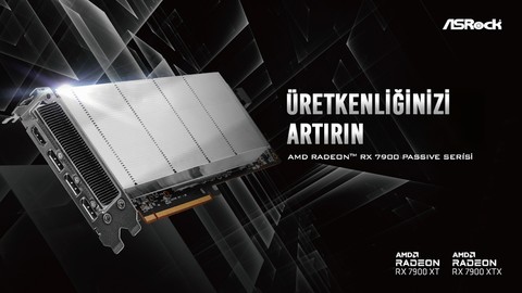 ASRock AMD Radeon™ RX 7900 Passive Serisini Duyurdu